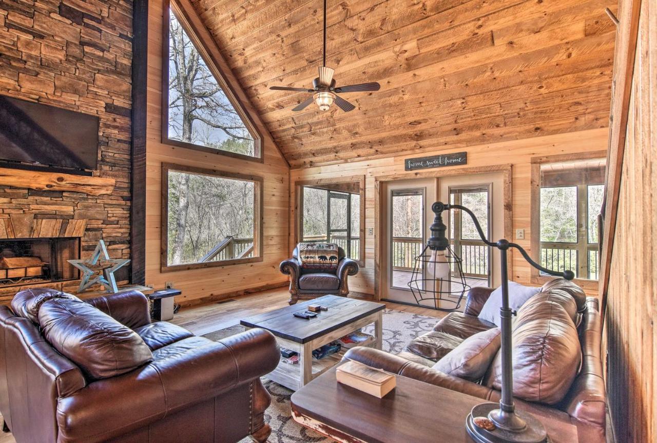 Modern Murphy Cabin With Nottely River Views! Dış mekan fotoğraf