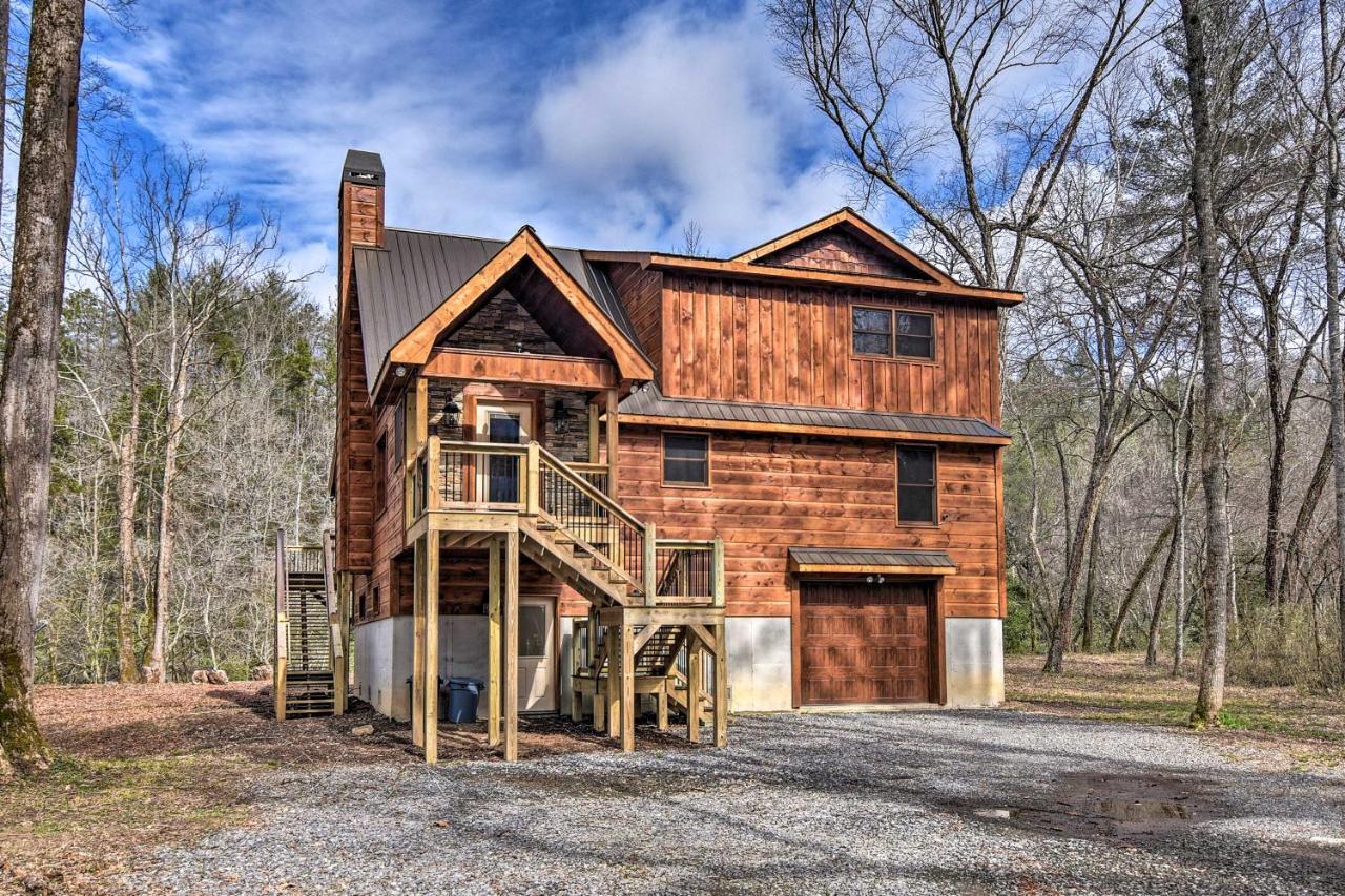 Modern Murphy Cabin With Nottely River Views! Dış mekan fotoğraf