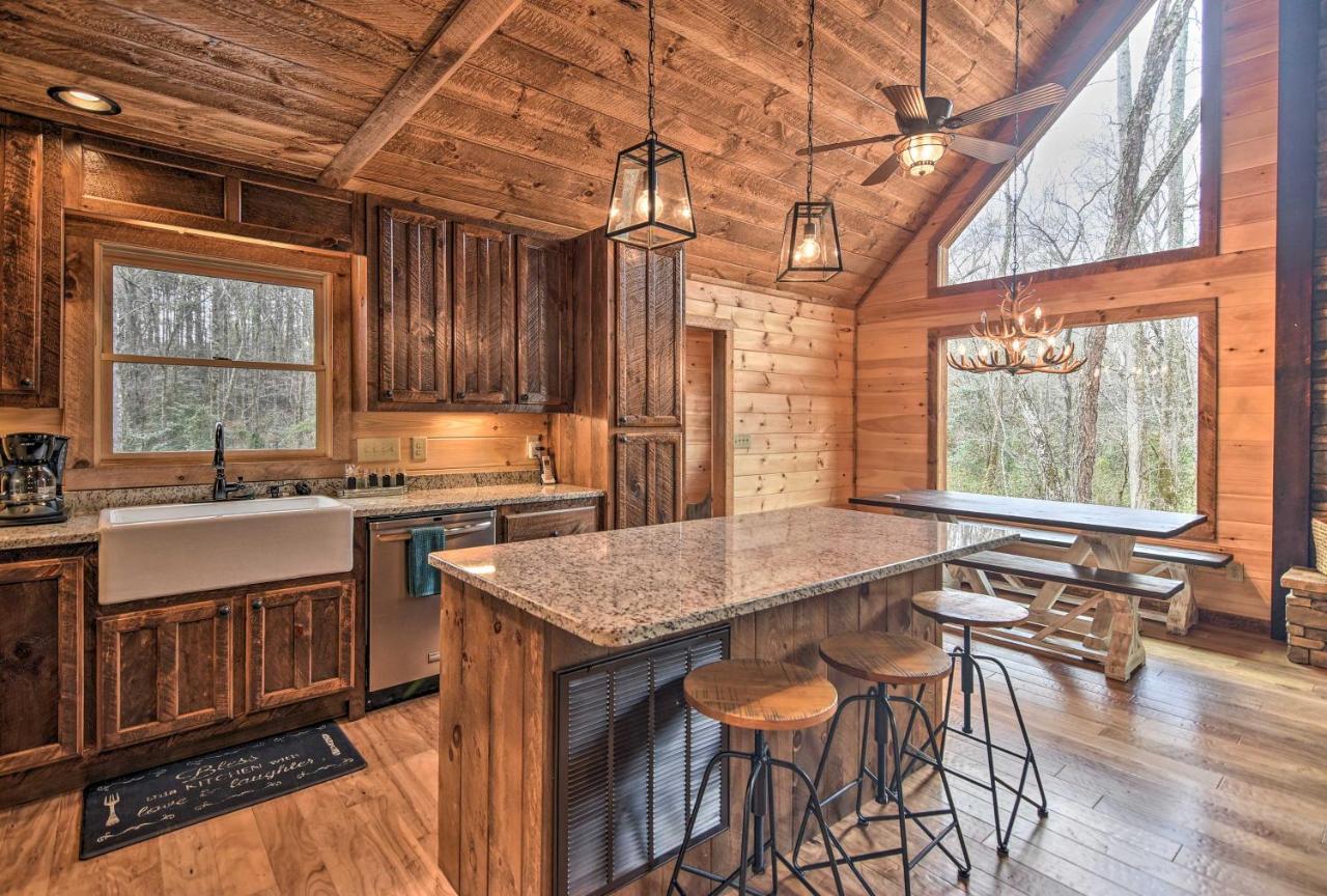 Modern Murphy Cabin With Nottely River Views! Dış mekan fotoğraf